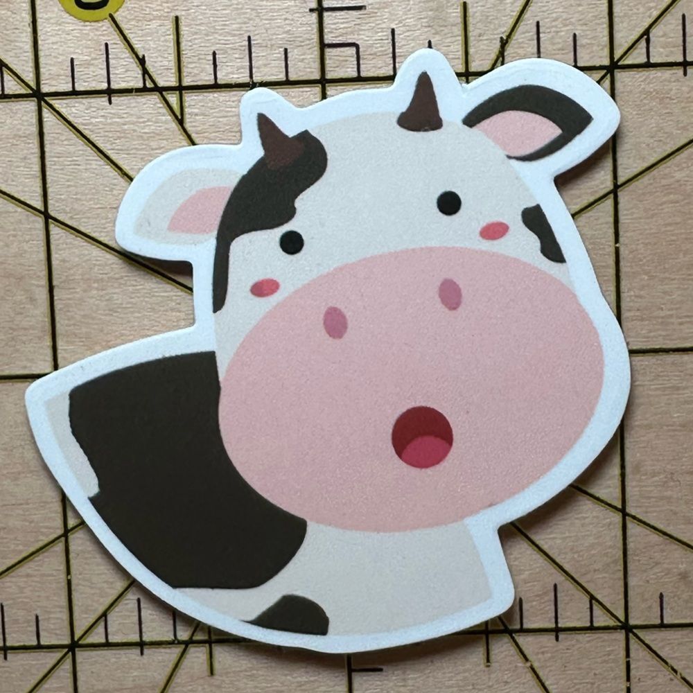 💜13/$13 +Bundle Sticker Sale | Cow Animal Waterproof Sticker